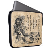 Alice im Wunderland; Cheshire-Katze mit Alice Laptopschutzhülle (Vorne Rechts)