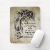 Alice im Wunderland; Cheshire-Katze mit Alice Mousepad (Mit Mouse)