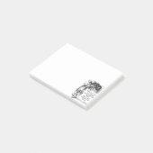 Alice im Wunderland; Cheshire-Katze mit Alice Post-it Klebezettel (angewinkelt)