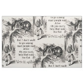 Alice im Wunderland; Cheshire-Katze mit Alice Stoff (Fat Quarter (45,7 x 55,9 cm))