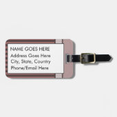 Alice im Wunderland-Cheshire-KatzeGrunge (Rosa) Gepäckanhänger (Vorderseite horizontal)