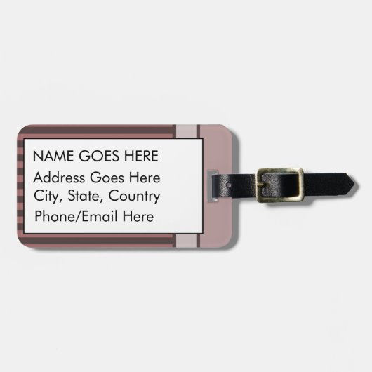 Alice im Wunderland-Cheshire-KatzeGrunge (Rosa) Gepäckanhänger (Vorderseite horizontal)