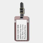 Alice im Wunderland-Cheshire-KatzeGrunge (Rosa) Gepäckanhänger (Vorderseite vertikal)