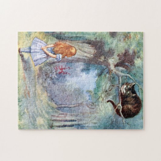 Alice im Wunderland-Cheshire-Katzen-Puzzle Puzzle (Horizontal)