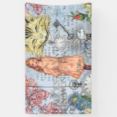 Alice im Wunderland Classic Cheshire Rabbit Alice Banner (Vertikal)