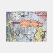 Alice im Wunderland Classic Cheshire Rabbit Alice Fleecedecke (Vorderseite (Horizontal))