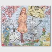 Alice im Wunderland Classic Cheshire Rabbit Alice Geschenkpapier (Flach)