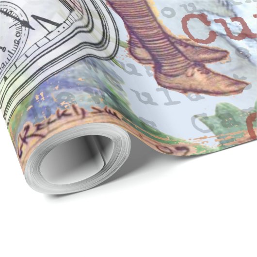 Alice im Wunderland Classic Cheshire Rabbit Alice Geschenkpapier (Rolleneckpunkt)