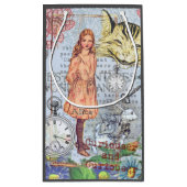 Alice im Wunderland Classic Cheshire Rabbit Alice Kleine Geschenktüte (Rückseite)