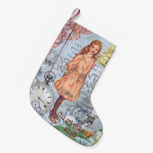 Alice im Wunderland Classic Cheshire Rabbit Alice Kleiner Weihnachtsstrumpf (Vorderansicht (hängend))