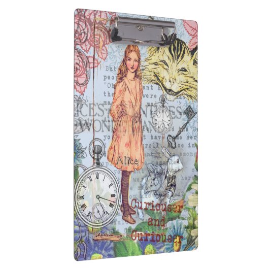 Alice im Wunderland Classic Cheshire Rabbit Alice Klemmbrett (Rechts)