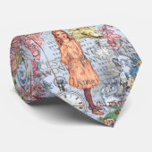 Alice im Wunderland Classic Cheshire Rabbit Alice Krawatte (Gerollt)