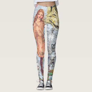 Alice im Wunderland Classic Cheshire Rabbit Alice Leggings