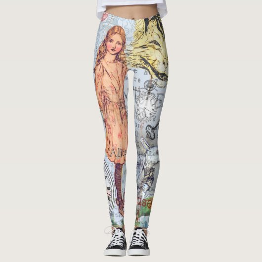 Alice im Wunderland Classic Cheshire Rabbit Alice Leggings (Vorderseite)