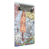 Alice im Wunderland Classic Cheshire Rabbit Alice Mini Klemmbrett (Schrägansicht)