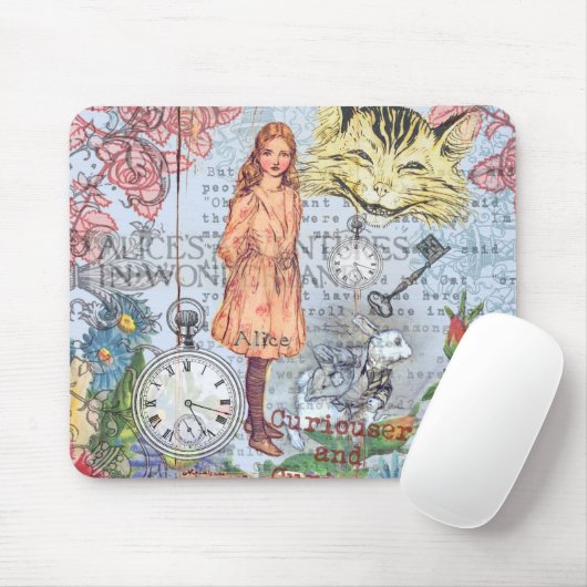 Alice im Wunderland Classic Cheshire Rabbit Alice Mousepad (Mit Mouse)