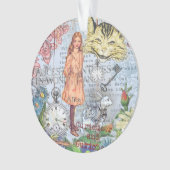 Alice im Wunderland Classic Cheshire Rabbit Alice Ornament (Vorderseite)