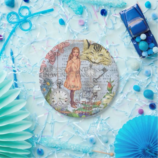 Alice im Wunderland Classic Cheshire Rabbit Alice Pappteller (Party)