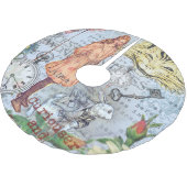 Alice im Wunderland Classic Cheshire Rabbit Alice Polyester Weihnachtsbaumdecke (Schrägansicht)