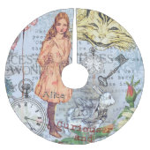 Alice im Wunderland Classic Cheshire Rabbit Alice Polyester Weihnachtsbaumdecke (Vorderseite)