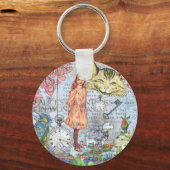 Alice im Wunderland Classic Cheshire Rabbit Alice Schlüsselanhänger (Vorderseite)