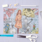 Alice im Wunderland Classic Cheshire Rabbit Alice Seidenpapier (Handwerk)