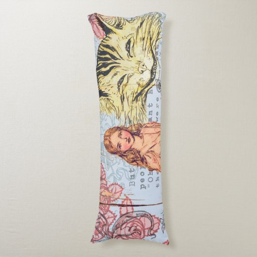 Alice im Wunderland Classic Cheshire Rabbit Alice Seitenschläferkissen (Vorderseite Vertikal)