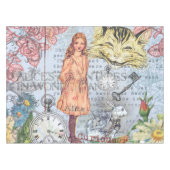 Alice im Wunderland Classic Cheshire Rabbit Alice Tischdecke (Vorderseite (Horizontal))