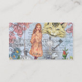 Alice im Wunderland Classic Cheshire Rabbit Alice Visitenkarte (Rückseite)