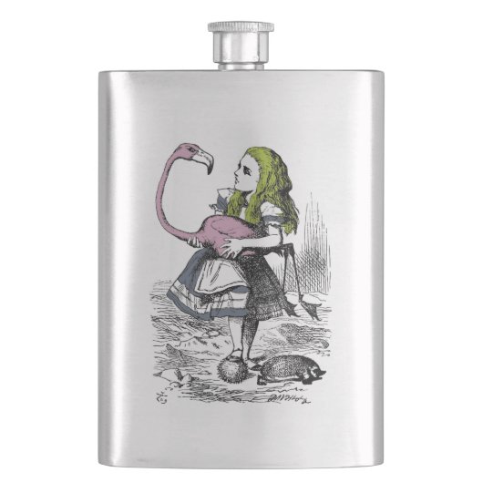 Alice im Wunderland Classic Flask Flachmann (Vorderseite)