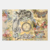 Alice im Wunderland Classic Illustration Geschenkpapier Set (Vorderseite 2)