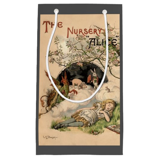 Alice im Wunderland Classic Illustration Kleine Geschenktüte (Vorderseite)