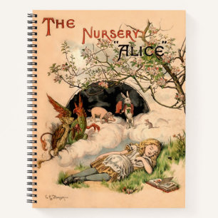 Alice im Wunderland Classic Illustration Notizblock