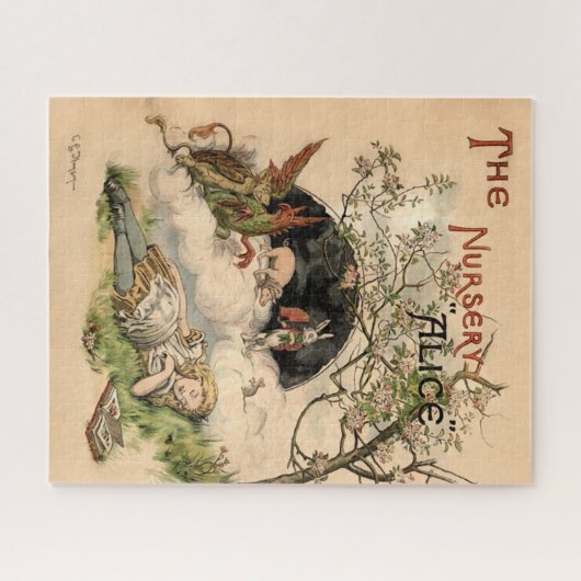 Alice im Wunderland Classic Illustration Puzzle (Horizontal)