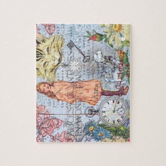 Alice im Wunderland Classic Illustration Puzzle (Vertikal)