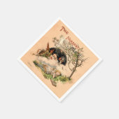 Alice im Wunderland Classic Illustration Serviette (Ecke)