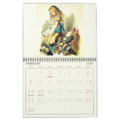 Alice im Wunderland Classic Illustration Vintag Kalender (Feb 2027)
