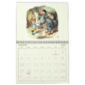 Alice im Wunderland Classic Illustration Vintag Kalender (Jan 2027)