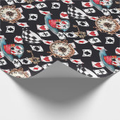 Alice im Wunderland Collage Weihnachtsgeschenk Geschenkpapier (Ecke)