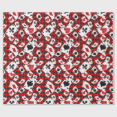 Alice im Wunderland Collage Weihnachtsgeschenk Geschenkpapier (Flach)