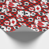 Alice im Wunderland Collage Weihnachtsgeschenk Geschenkpapier (Ecke)