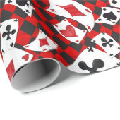 Alice im Wunderland Collage Weihnachtsgeschenk Geschenkpapier (Rolleneckpunkt)