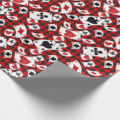 Alice im Wunderland Collage Weihnachtsgeschenk Wra Geschenkpapier (Ecke)