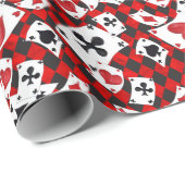 Alice im Wunderland Collage Weihnachtsgeschenk Wra Geschenkpapier (Rolleneckpunkt)