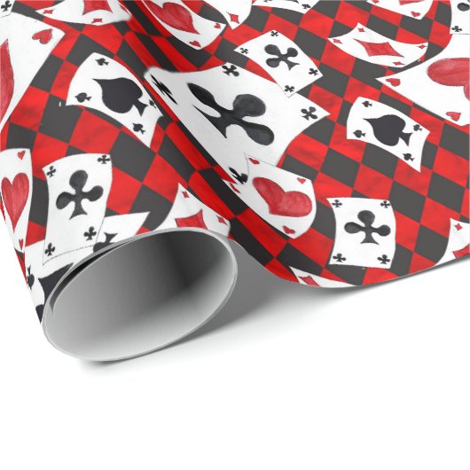 Alice im Wunderland Collage Weihnachtsgeschenk Wra Geschenkpapier (Rolleneckpunkt)