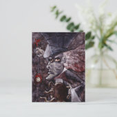 Alice im Wunderland Cubist MAD HATTER Postcard Postkarte (Stehend Vorderseite)
