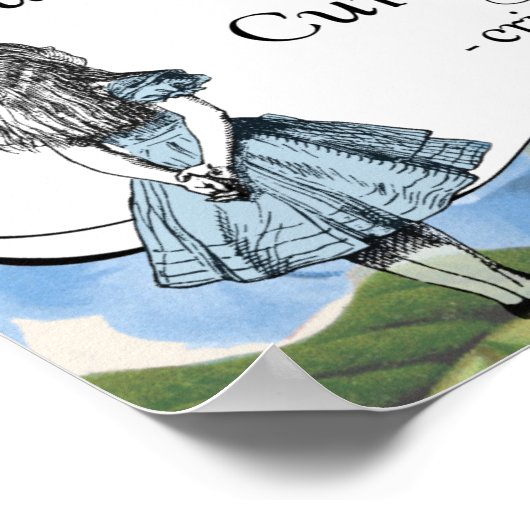 Alice im Wunderland Curiouser Butterflies Poster (Ecke)