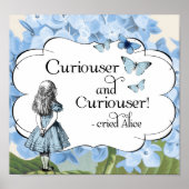 Alice im Wunderland Curiouser Butterflies Poster (Vorne)