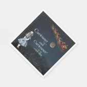 Alice im Wunderland Curiouser Christmas Napkins Serviette (Ecke)