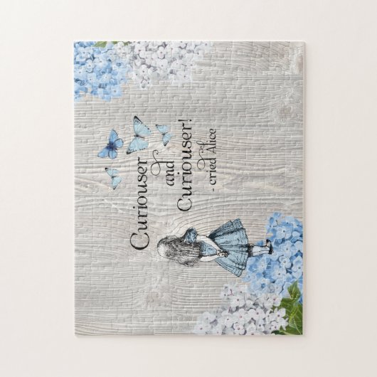 Alice im Wunderland Curiouser Floral Jigsaw Puzzle (Vertikal)